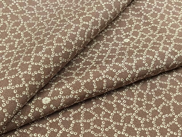 平和屋着物▽上質な小紋 単衣 鹿の子文様 正絹 逸品 AABD6450jh