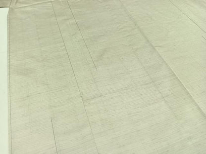 平和屋着物▽上質な紬 単衣 縞 正絹 逸品 AABD6460jh