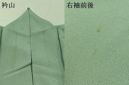 平和屋着物▽江戸小紋　単衣　作家物　幾何学文様　正絹　逸品　AABD6462jh