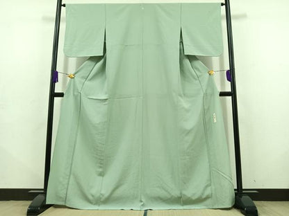 平和屋着物▽江戸小紋　単衣　作家物　幾何学文様　正絹　逸品　AABD6462jh