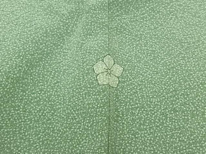 平和屋着物▽江戸小紋　単衣　作家物　幾何学文様　正絹　逸品　AABD6462jh