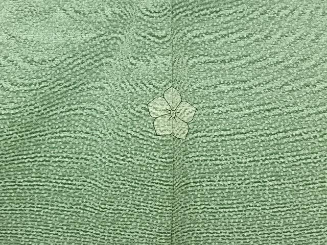 平和屋着物▽江戸小紋　単衣　作家物　幾何学文様　正絹　逸品　AABD6462jh