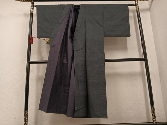 平和屋着物●男性　本場大島紬　100亀甲　総詰め　正絹　逸品　AABD6481ph