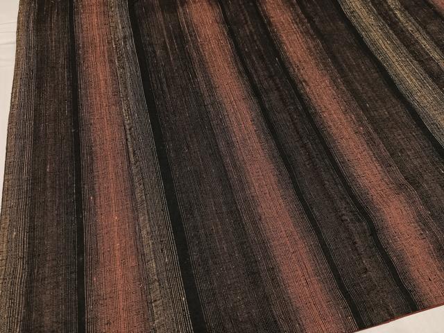 平和屋着物●上質な紬　間道　正絹　逸品　AABD6487ph
