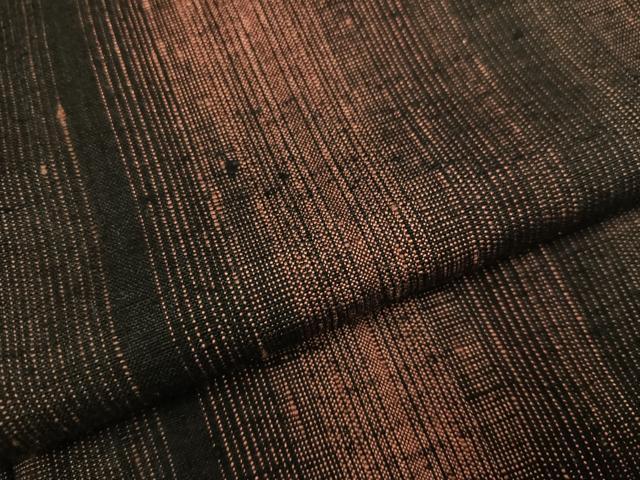 平和屋着物●上質な紬　間道　正絹　逸品　AABD6487ph