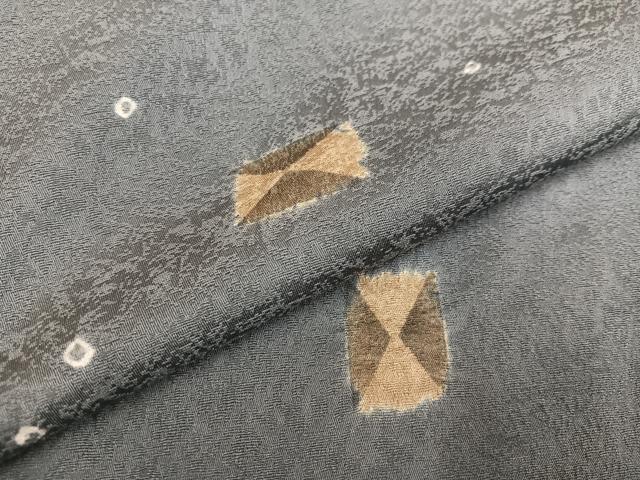 平和屋着物●上質な小紋 色紙文 胴抜き仕立て 正絹 逸品 AABD6502ph