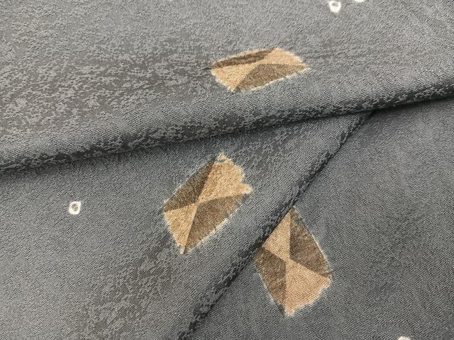 平和屋着物●上質な小紋 色紙文 胴抜き仕立て 正絹 逸品 AABD6502ph