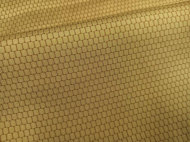 平和屋着物●お召 亀甲文 正絹 逸品 AABD6514ph