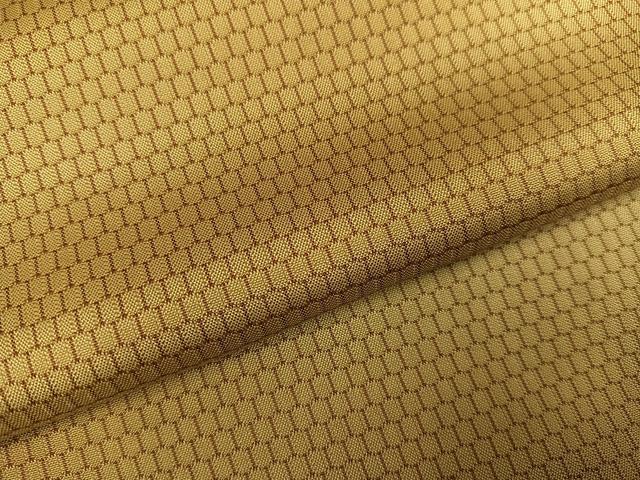 平和屋着物●お召 亀甲文 正絹 逸品 AABD6514ph