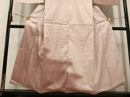 平和屋着物●訪問着　紬地　霞文　暈し染め　正絹　逸品　AABD6517ph