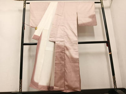 平和屋着物●訪問着　紬地　霞文　暈し染め　正絹　逸品　AABD6517ph