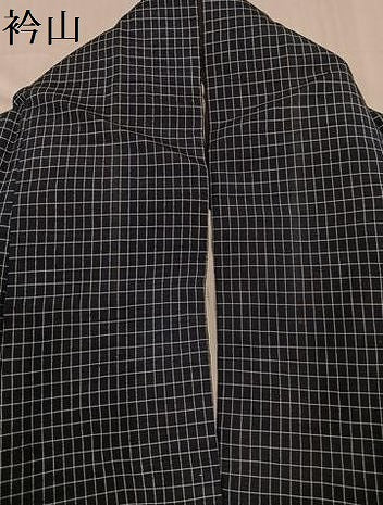 平和屋着物●上質な紬 格子 正絹 逸品 AABD6522ph