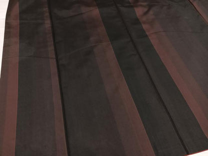 平和屋着物●本場縞大島紬 間道 正絹 逸品 AABD6527ph
