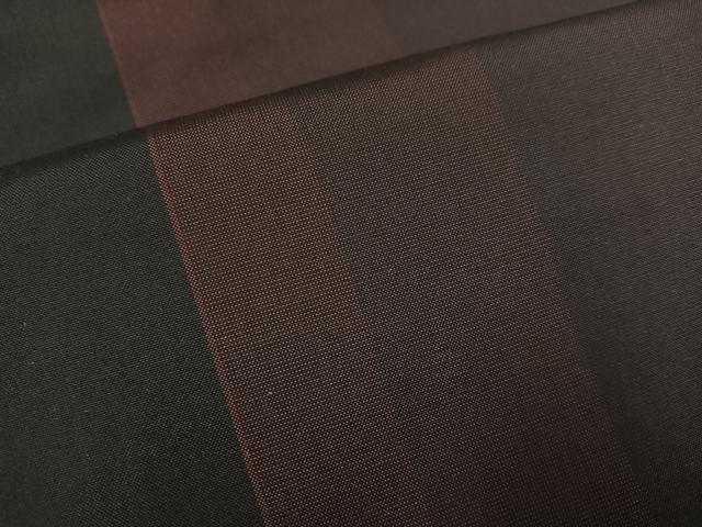 平和屋着物●本場縞大島紬 間道 正絹 逸品 AABD6527ph