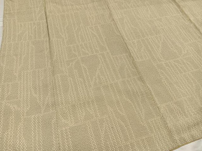 平和屋着物●本塩沢 110亀甲 幾何学文様 正絹 逸品 AABD6530ph