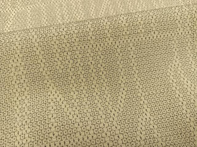平和屋着物●本塩沢 110亀甲 幾何学文様 正絹 逸品 AABD6530ph