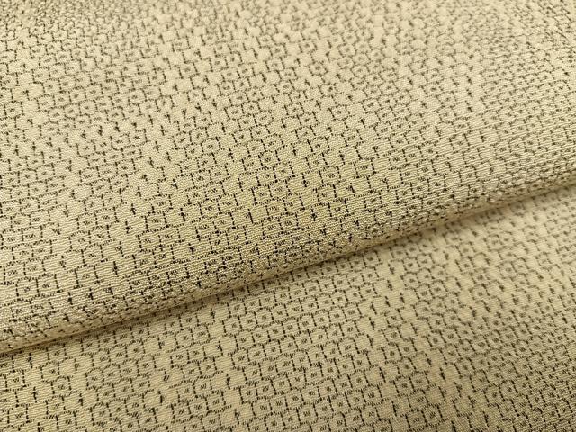 平和屋着物●本塩沢 110亀甲 幾何学文様 正絹 逸品 AABD6530ph