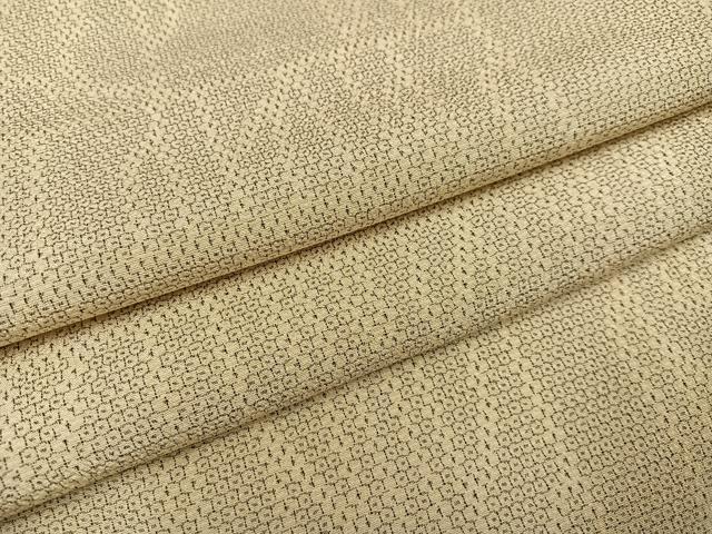 平和屋着物●本塩沢 110亀甲 幾何学文様 正絹 逸品 AABD6530ph