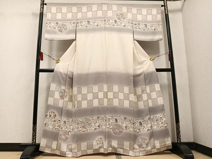 平和屋着物●訪問着　辻が花　暈し染め　正絹　逸品　AABG8501ph