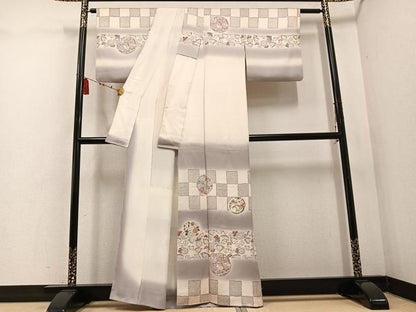 平和屋着物●訪問着　辻が花　暈し染め　正絹　逸品　AABG8501ph