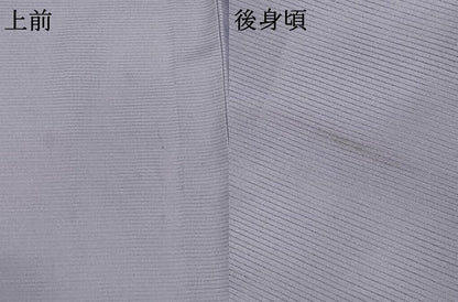 平和屋着物＊人間国宝・羽田登喜男監修 夏物 色無地 絽 牡丹鼠色 ロング丈 洗える着物 AABD6563jd