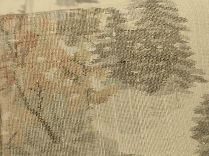 平和屋着物＊夏物 紗紬 風景文 正絹 逸品 AABD6565jd