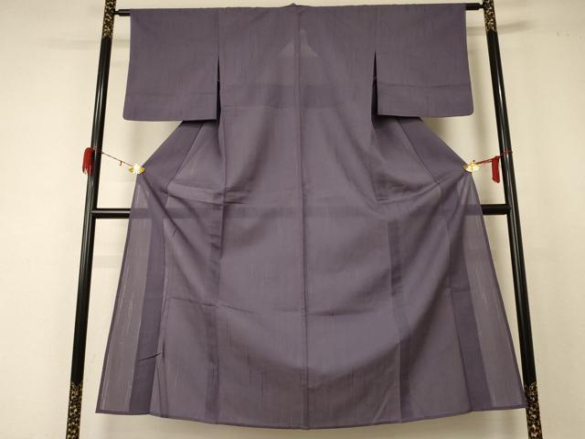 平和屋着物＊夏物 色無地 変わり絽 藤煤竹色 正絹 逸品 AABD6566jd