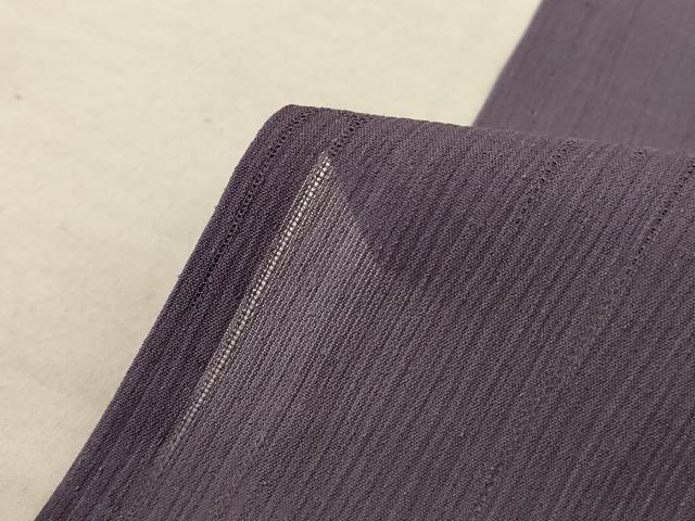 平和屋着物＊夏物 色無地 変わり絽 藤煤竹色 正絹 逸品 AABD6566jd