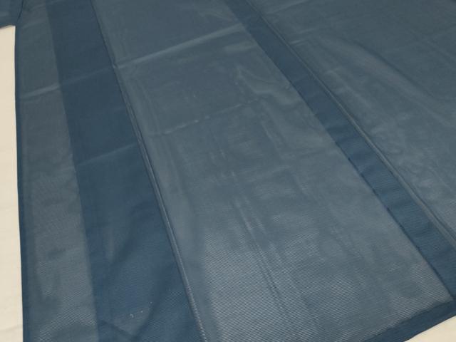 平和屋着物＊夏物 色無地 絽 鉄御納戸色 洗える着物 AABD6576jd