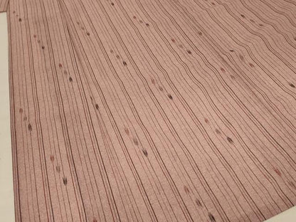 平和屋着物＊夏物 小紋 紗 矢羽文 洗える着物 AABD6577jd
