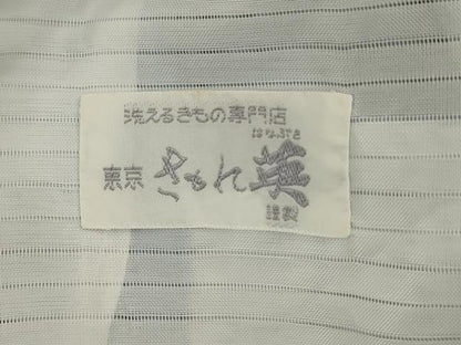 平和屋着物＊洗える最高級着物 ＜英＞はなぶさ謹製 夏物 色無地 絽 秘色色 洗える着物 AABD6581jd