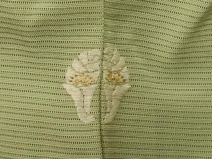 平和屋着物＊夏物 訪問着 絽 駒刺繍 草花文 暈し染め ロング丈 正絹 逸品 AABD6587jd