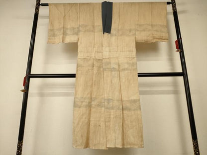平和屋着物＊夏物　男性　長襦袢　横段文　麻　逸品　AABD6592jd