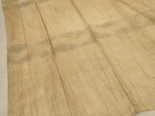 平和屋着物＊夏物　男性　長襦袢　横段文　麻　逸品　AABD6592jd