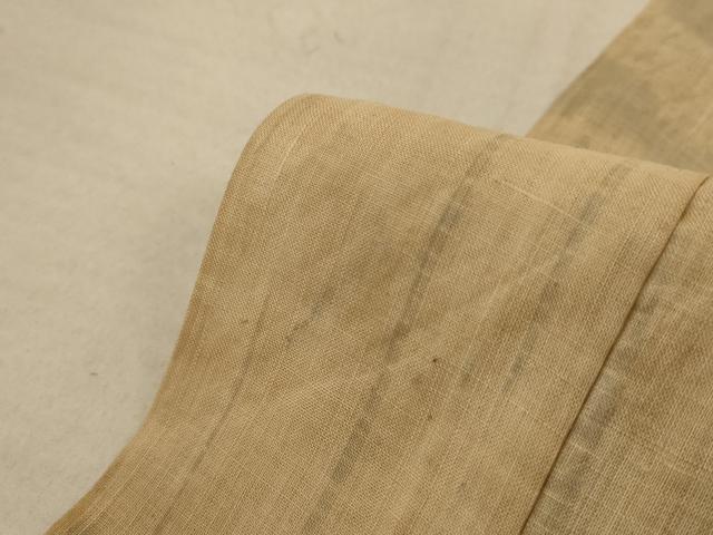 平和屋着物＊夏物　男性　長襦袢　横段文　麻　逸品　AABD6592jd