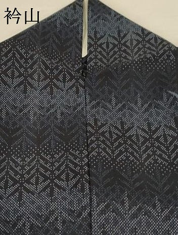 平和屋着物＊夏物 本場大島紬 夏大島 枝葉文 正絹 逸品 AABD6595jd