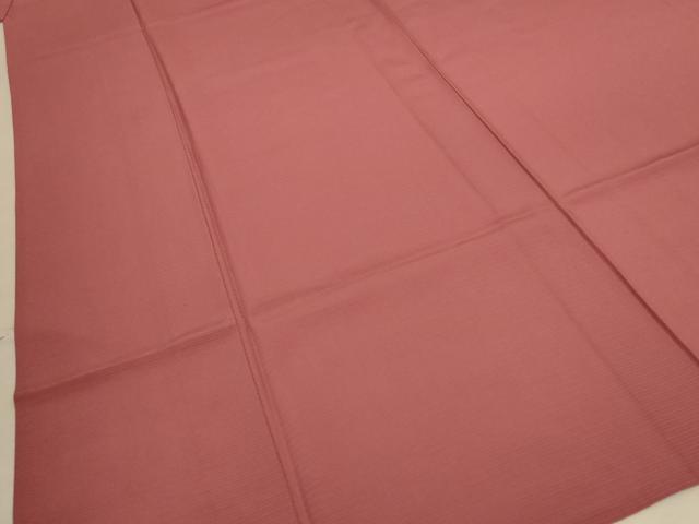 平和屋着物＊夏物 色無地 絽 真赭色 三越扱い 正絹 逸品 AABD6599jd