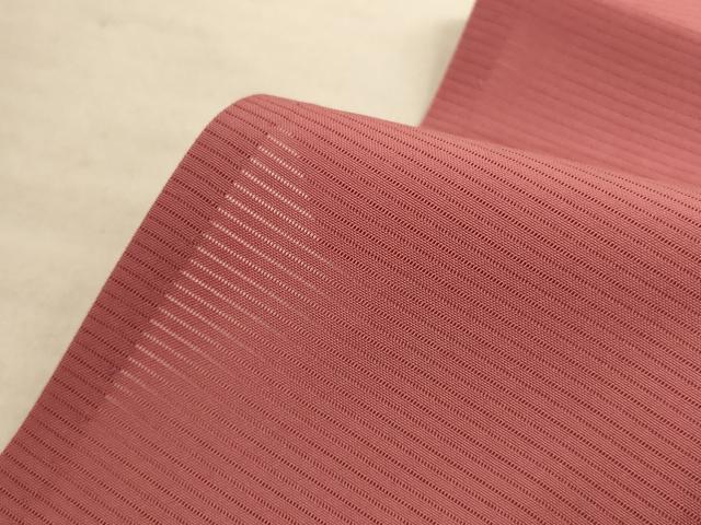 平和屋着物＊夏物 色無地 絽 真赭色 三越扱い 正絹 逸品 AABD6599jd