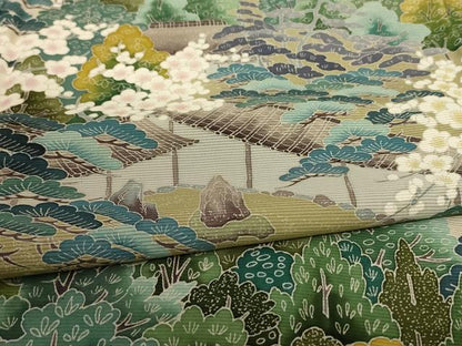 平和屋着物＊夏物 訪問着 友禅 絽 風景文 暈し染め 正絹 逸品 AABD6608jd