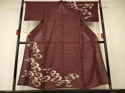 平和屋着物＊夏物 訪問着 絽 流水文 正絹 逸品 AABD6611jd