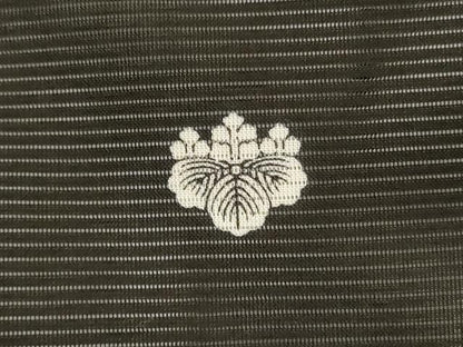 平和屋着物＊夏物 黒留袖 絽 扇子花鳥文 金彩 洗える着物 AABD6617jd