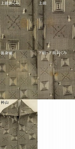 平和屋着物＊夏物 本場琉球絣 夏琉球 正絹 逸品 AABD6625jd