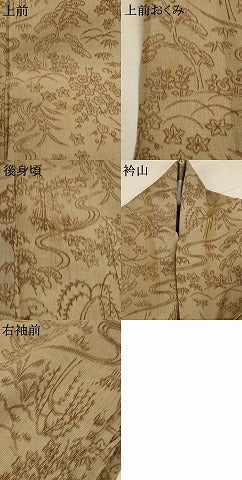平和屋着物＊夏物 小千谷ちぢみ 松竹梅 麻 逸品 AABD6626jd