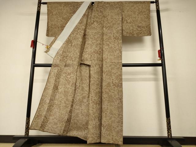 平和屋着物＊夏物 小千谷ちぢみ 松竹梅 麻 逸品 AABD6626jd