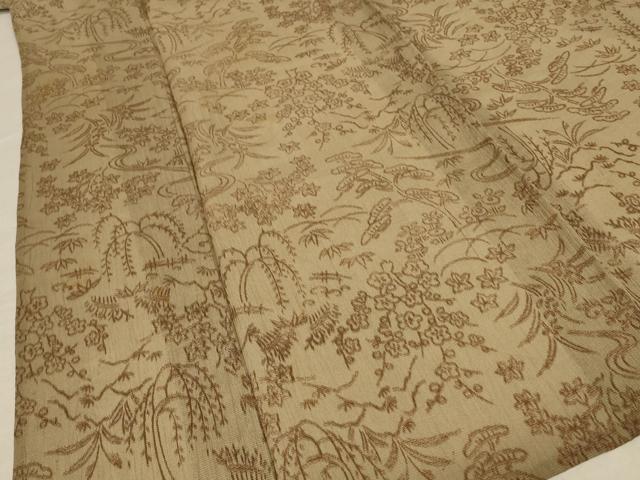 平和屋着物＊夏物 小千谷ちぢみ 松竹梅 麻 逸品 AABD6626jd
