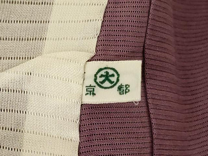平和屋着物＊夏物 小紋 絽 霞文 大丸扱い 正絹 逸品 AABD6632jd