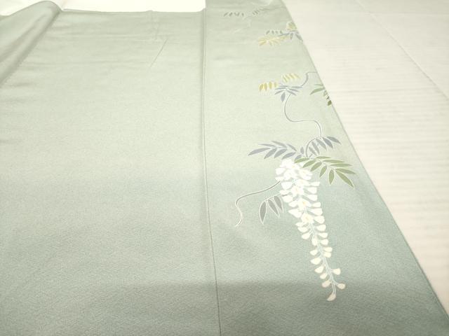 平和屋着物●訪問着　友禅　作家物　藤花房　暈し染め　正絹　逸品　AABD6654ck