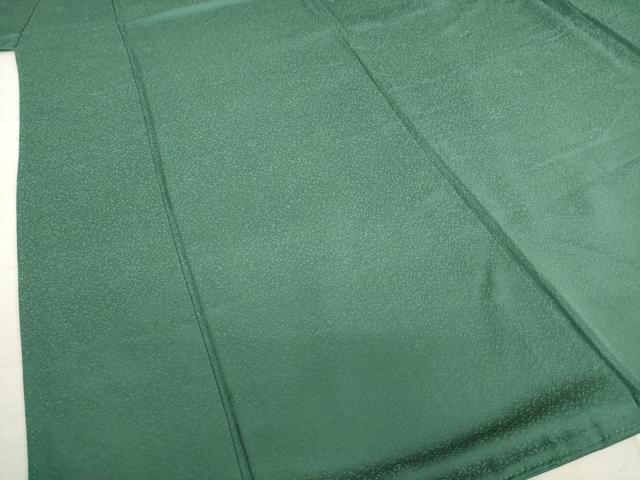 平和屋着物●上質な色無地 木賊色 正絹 逸品 AABD6674ck