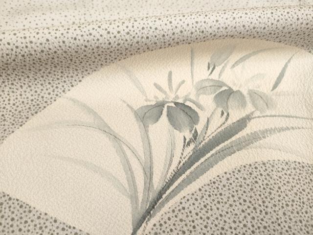 平和屋着物●訪問着　作家物　春峰　地紙花文　正絹　逸品　AABD6688ck