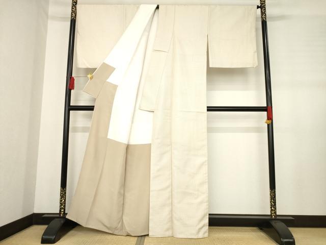 平和屋着物●お召 縞 正絹 逸品 AABD6716ck